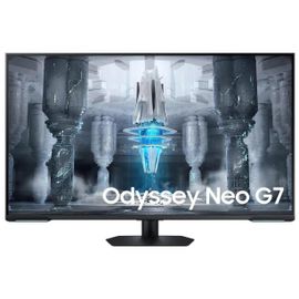 Samsung Odyssey Neo G7 S43CG700NU - G70NC Series - moniteur QLED - Intelligent - jeux - 43" - 3840 x 2160 4K @ 144 Hz - VA - 400 cd/m² - 4250:1 - DisplayHDR 600 - 1 ms - 2xHDMI, DisplayPort -...