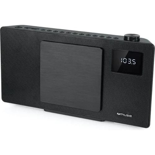 Muse M-60 BT - Micro-chaîne stéréo 2 x 20 Watts - Radio FM - Lecteur CD - Bluetooth 5.0 - Réveil - AUX/RCA/USB