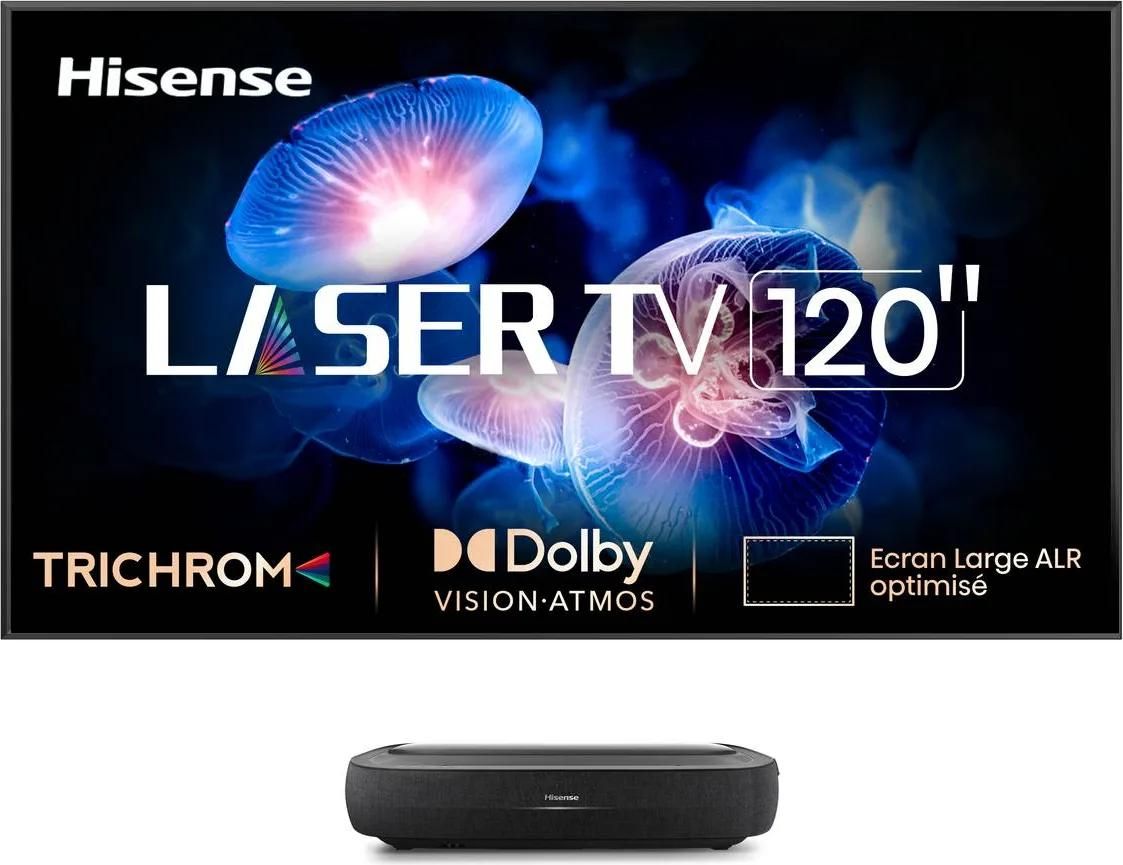 Vidéoprojecteur home cinéma HISENSE 120L9HA Laser TV + écran