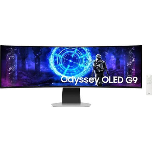 Samsung Odyssey OLED G9 S49DG954SU - G95SD Series - moniteur OLED - Intelligent - jeux - incurvé - 49" - 5120 x 1440 Dual Quad HD @ 240 Hz - 250 cd/m² - 1000000:1 - HDR10 - 0.03 ms - DisplayPort...