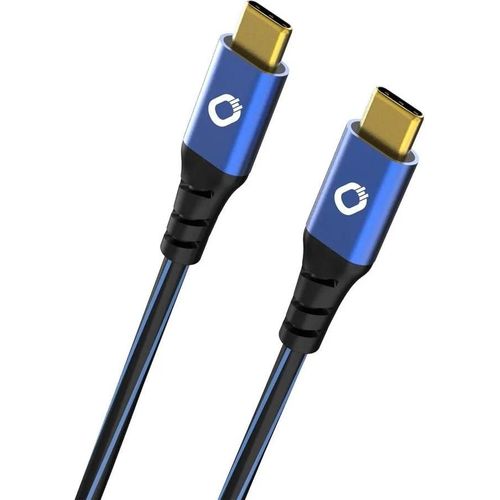 USB 3.1 Câble de raccordement [1x USB-C? mâle - 1x USB-C? mâle] 1 m bleu