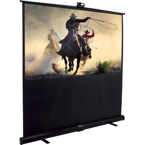 Lumene PARADISE-200C - Ecran Pop-up Screen portable avec carter au sol - 16/9 - Installation facile - Poignée de transport - 203 x 115 cm