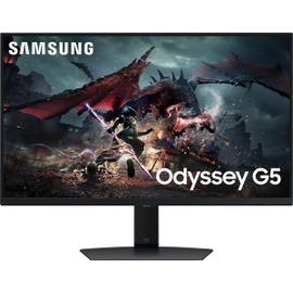 Samsung Odyssey G5 S32DG500EU - G50D Series - écran LED - jeux - 32" - 2560 x 1440 QHD @ 180 Hz - IPS - 350 cd/m² - 1000:1 - DisplayHDR 400 - 1 ms - HDMI, DisplayPort - noir