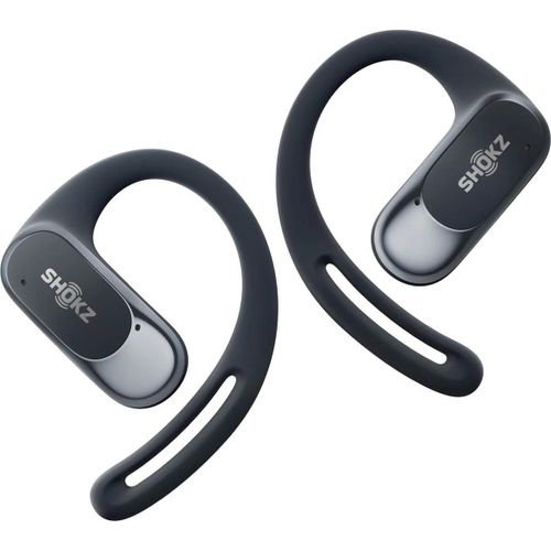 SHOKZ OpenFit Air - Écouteurs sans fil avec micro - oreille dégagée - montage sur l'oreille - Bluetooth - noir
