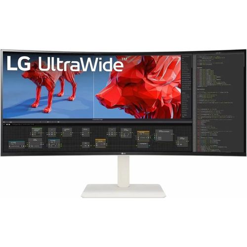 LG UltraWide 38WR85QC-W - Écran LED - incurvé - 38" (37.5" visualisable) - 3840 x 1600 WQHD+ @ 144 Hz - Nano IPS - 450 cd/m² - 1000:1 - DisplayHDR 600 - 1 ms - 2xHDMI, DisplayPort, USB-C -...