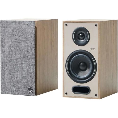 Enceinte bibliothèque Elipson Horus 6B Bois Clair Beige vendues par paire