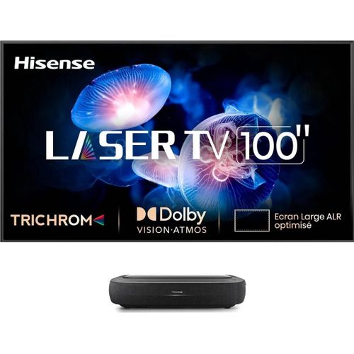 Vidéoprojecteur home cinéma 100L9HD Laser TV 2023 avec écran 100" et barre de Son intégrée