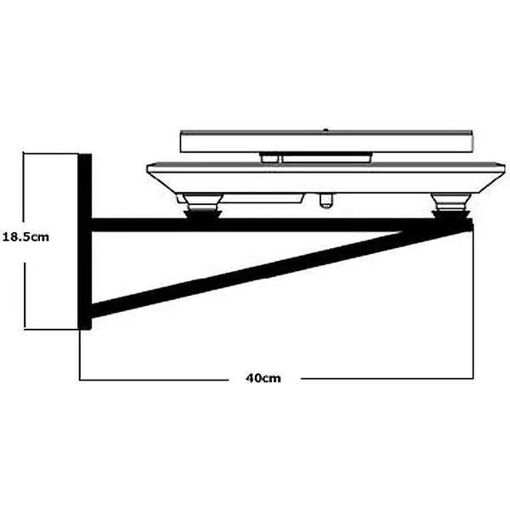 Support de platine Rega Wall Bracket Noir - 2