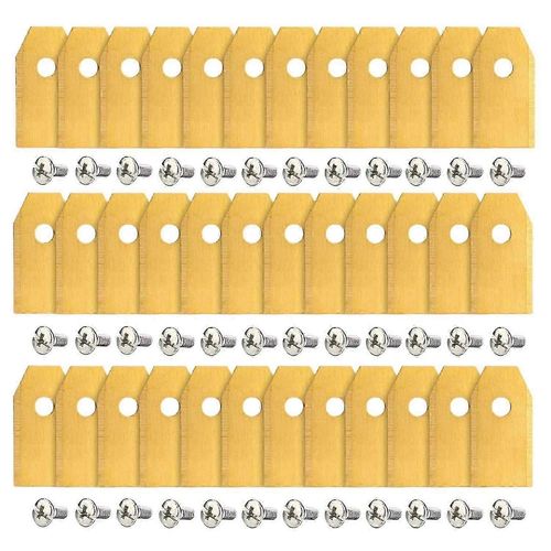 Lame de tondeuse à gazon 36 Pcs Lames de remplacement, Lame de tondeuse en acier inoxydable pour le jardin et pour