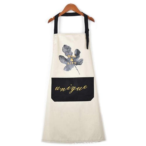 1 Morceau De Polyester Imperméable À L¿Eau Adulte Bib Home Cooking White