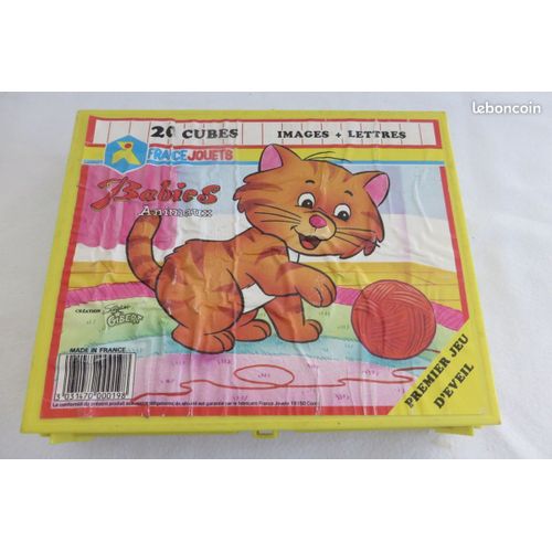 Ancien Jeu De 20 Cubes France Jouets