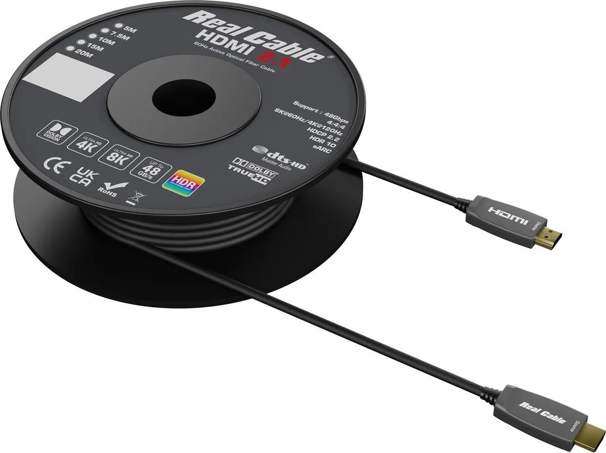 C�ble HDMI Real Cable HD-Optic 8K (20 m) - 2