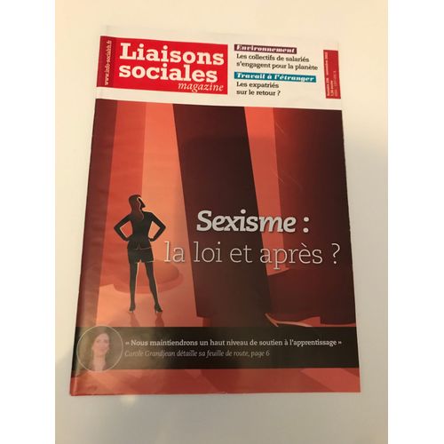 Liaisons Sociales Magazine 236 - Sexisme : La Loi Et Après ?
