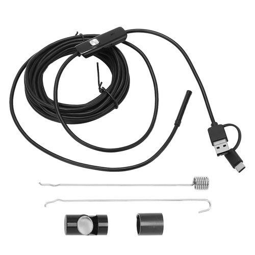 AN100-5.5 5.5mm Fil flexible 3 en 1 Endoscope pour téléphone Android Endoscope Pipeline Inspection automobile3.5m