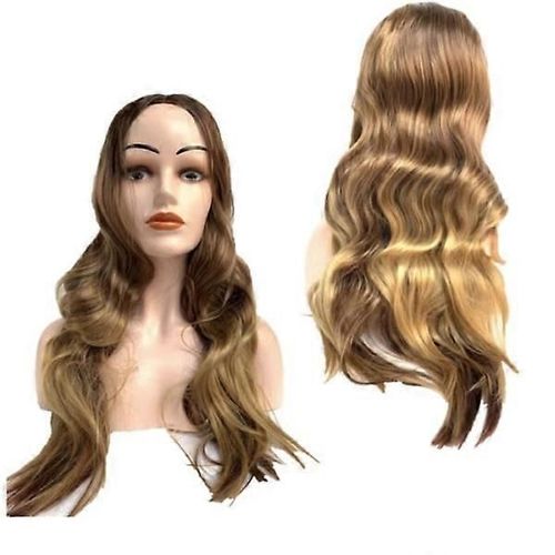 Perruque Blonde/Marron Incl. Filet À Perruque Et Peigne D¿Extension De Cheveux 