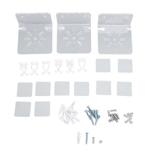 3pcs Acrylique Petite Étagère Murale Étagère Flottante Pour Caméras De Sécurité Étagères Murales Transparentes Pour Haut-Parleur De Caméra De Sécurité