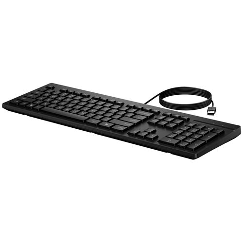 HP 125 - Clavier - 100% - full size - USB - Français - noir