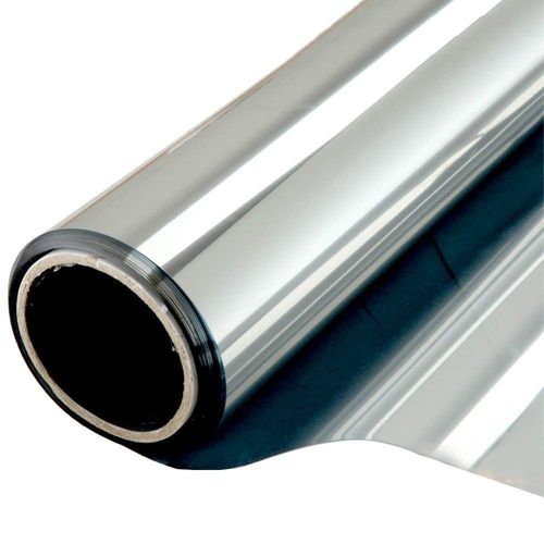 Film pour fenêtre pour protection contre les regards et la protection solaire avec effet miroir 44,5x200 cm Argent