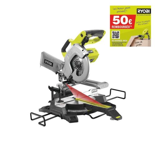 Scie à onglet radiale RYOBI 18V One Plus - sans batterie ni chargeur - R18MS216-0