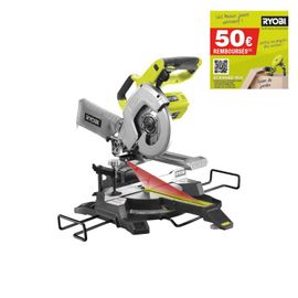 Scie à onglet radiale RYOBI 18V One Plus - sans batterie ni chargeur - R18MS216-0