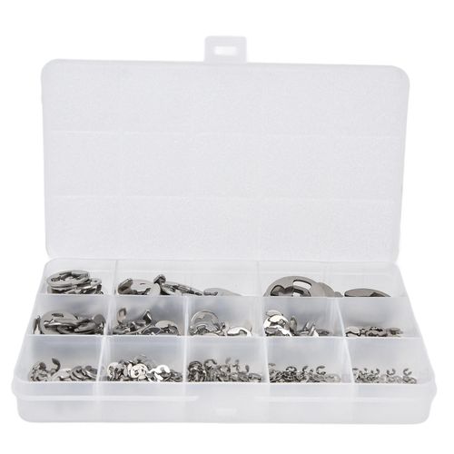 400Pcs E Clip Circlip Anneau De Retenue 604 Kit D¿assortiment En Acier Inoxydable Kit Pour Roulement