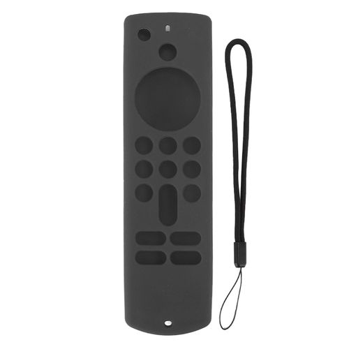 Housse en silicone pour Fire TV Stick Étui de protection en silicone antidérapant avec lanière 3e génération gris