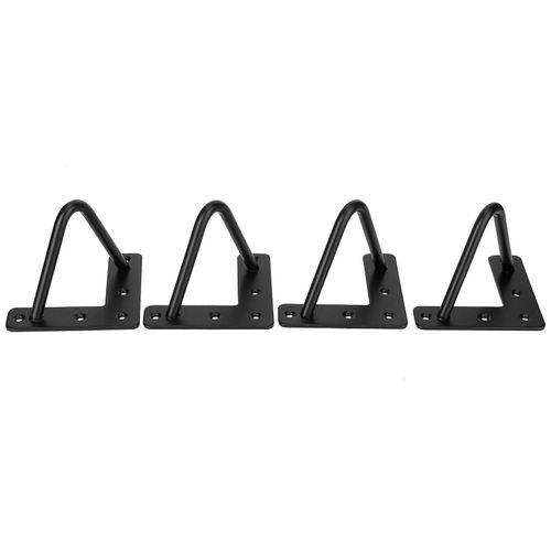 4pcs Pied De Table En Fer Forgé En Forme De Bureau Pieds De Support De Bureau De Meubles Accessoires De Quincaillerie