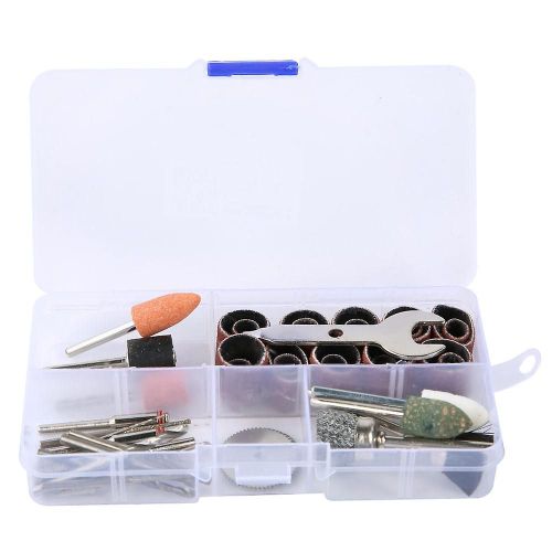 Kit d¿accessoires de meuleuse électrique 46 pcs en alliage de papier de verre pour la coupe de meulage de polissage de brosse métallique tête de meulage de pierre de tête de meulage de diamant paquet