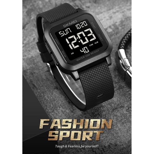Montre De Sport Skmei 1894 : Chronographe Numérique Étanche 50m Avec Alarme, Compte À Rebours Et Double Affichage De L¿Heure