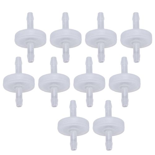 10PCS Barb Clapet anti-retour PP en plastique résistant à l¿ozone Diaphragme Vanne d¿arrêt d¿eau à voie unique 7.9mm Translucide