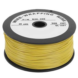 Câble électrique Câble de connexion jaune Ligne de câble étamé cuivre 100 mètres UL1007 26AWG