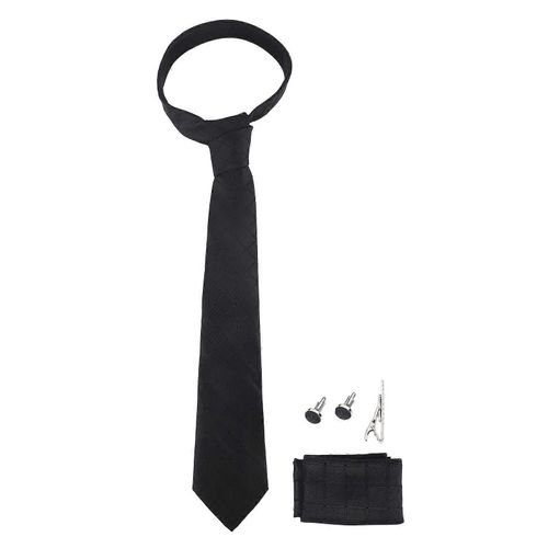 Modèle Simple Hommes Cravate Costume Cravate Foulard Bouton Pince Formelle Affaires Cravate