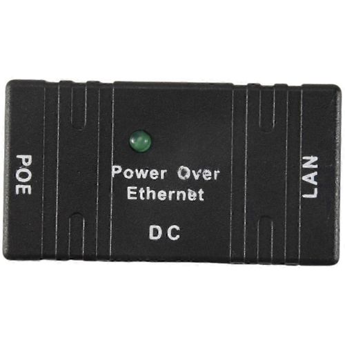 100 Mbps 5V 12V 24V 48V / 1A BJW POE Répartiteur de puissance d¿injecteur pour Caméra IP POE Adaptateur Module Accessoires-Noir