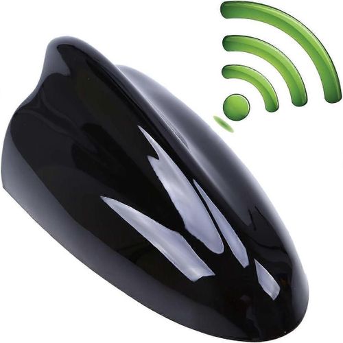 Antenne Universelle D¿Aileron De Requin De Voiture Am/Fm De Signal Radio D¿Antenne De Toit Pour Auto Suv Camion Tout-Terrain Avec Base Adhésive (Noir)