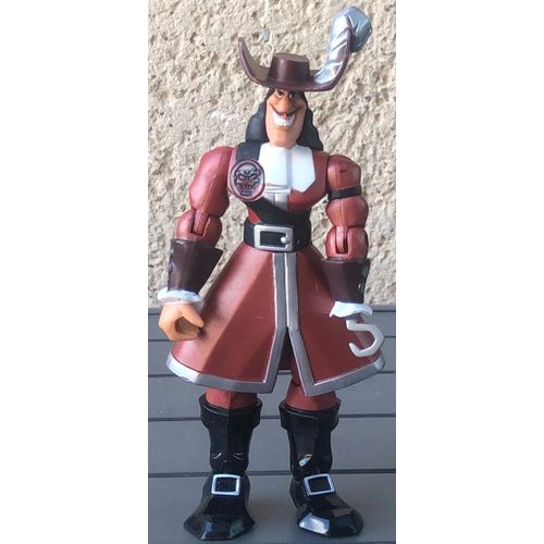 Figurine Capitaine Crochet 17,5cm, Peter Pan, Walt Disney, Dessin Animé