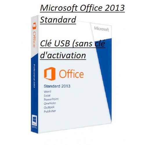 Microsoft Office 2013 Standard Clé USB (sans clé d'activation