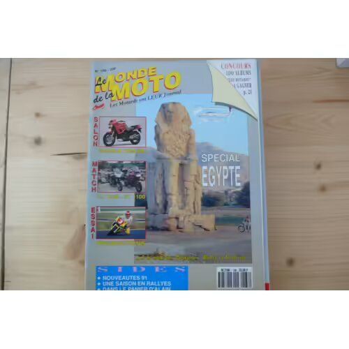 Le Monde De La Moto 186 De 1990 Ducati 907ie,Yamaha Fzr600,Fzr1000,Suzuki Dr800,Harley 1340 Electra Glide,Honda Pan European 1100,Yamaha Fj1200,Elf Side Story