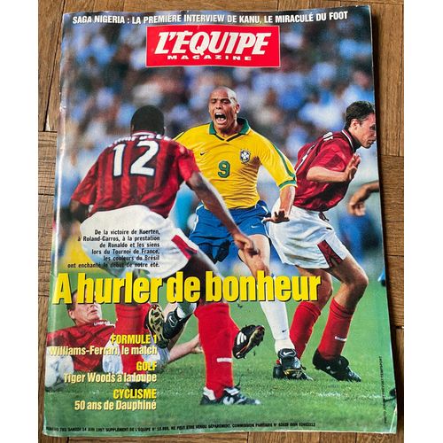 L'Équipe N° 793 Du Samedi 14 Juin 1995 - A Hurler De Bonheur. Ronaldo, Les Confidences Du Jeune Attaquant. Tiger Woods…