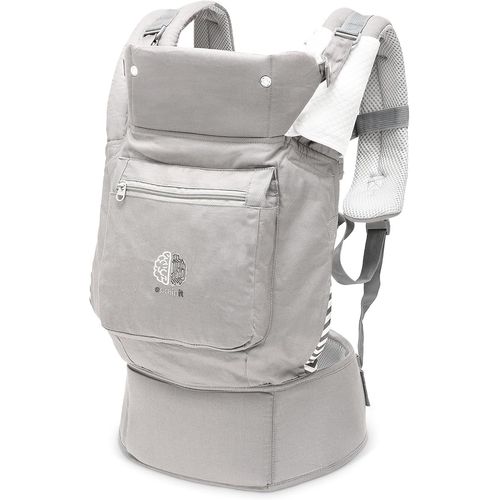 Shiliu-Porte-Bébé Ergonomique Avec Capuche Amovible De 3 Mois À 20 Kg. Rembourré Et Doublé 100 % Coton Respirant Et Premium.[115]