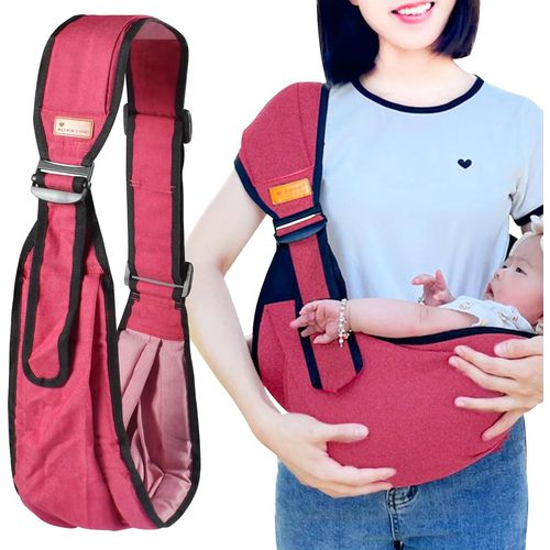 Shiliu-Portable Echarpe De Portage Bebe,Porte-Bébé Respirant,Porte-Bébé Latéral,Écharpe De Portage Réglables,Nouveau-Nés Et Tout-Pe[