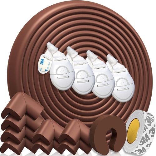 Shiliu-Happy Chlea ® Protection D'angles Et Rebords Pour Bébés. Couverture Totale De 6,4 M Avec Protège-Angles Et 8 Protège Coin. 1[
