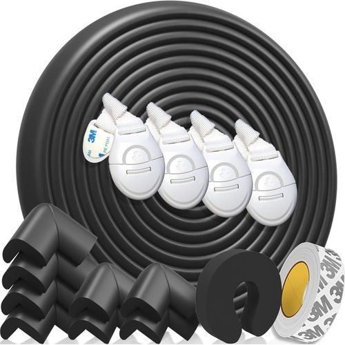 Shiliu-Happy Chlea ® Protection D'angles Et Rebords Pour Bébés. Couverture Totale De 6,4 M Avec Protège-Angles Et 8 Protège Coin. 1[