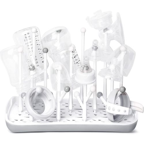 Shiliu-Plastique Séchoir Pour Biberons, Égouttoir Pour Biberons, Biberons, Tétines Grises, Tasses Et Accessoires Pour Biberons Et S[