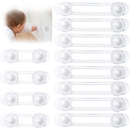 Shiliu-Bloc Placard Bebe, Bloque Porte Placard Fenêtre 4k Securite Bébé, Sécurité Serrures Enfant Pour Postuler À Tiroirs, Fridge, [