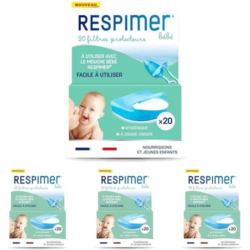 Shiliu-Respimer \U2013 20 Recharges Mouche Bébé \U2013 Doux Et Hygiénique \U2013 Facile À Utiliser \U2013 20 Filtres Protecteur \U2[