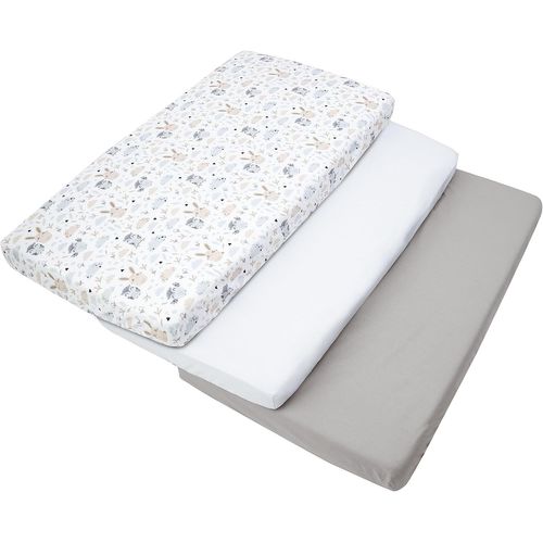 Shiliu-3pcs Ensemble Drap Housse Pour Un Lit Bébé 60x120 Cm 100% Coton Literie Bébé Matelas Enfant Sac De Couchage Lit Bébé[410]