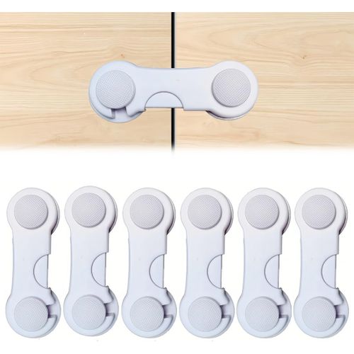 Shiliu-6 Pièces Bloque Porte Bébé, Bloque Porte, Sécurité Enfant Placard, Securite Placard Enfant, Bloc Porte Securite Bébé Pour Me[