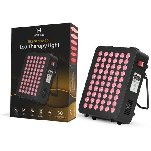 Mvolo® Elite 206 Lampe De Luminothérapie Rouge – Luminothérapie – Soulagement De La Douleur – Soutien Des Articulations – Santé De La Peau – Stimulation Du Collagène