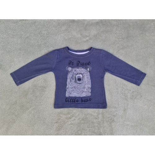 T-Shirt À Manches Longues Bleu Primark 9-12 Mois, Très Bon État