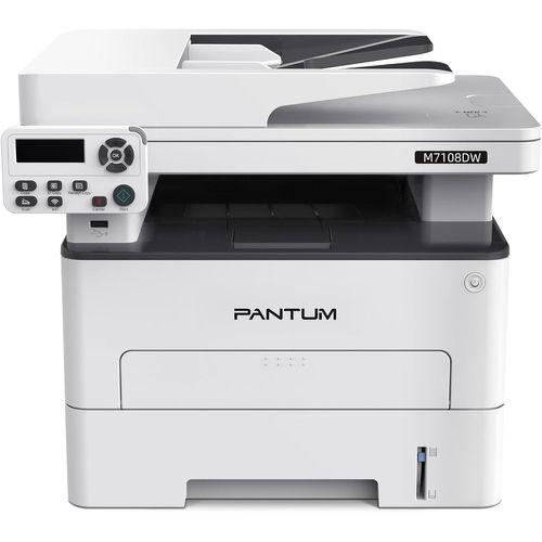 Lbgwp60 M7108Dw Imprimante Laser Multifonction,Noir Et Blanc,Impression/Copie/Scanner 3En1,Impression Recto-Verso Automatique,Wifi/Usb/Ethernet,33 Ppm